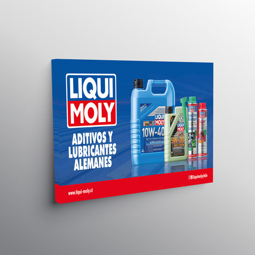 Bastidor con lienzo Liqui Moly 2,0x1,0