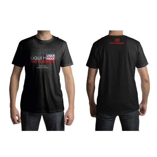 Polera Negra "Retro" Motorbike hombre