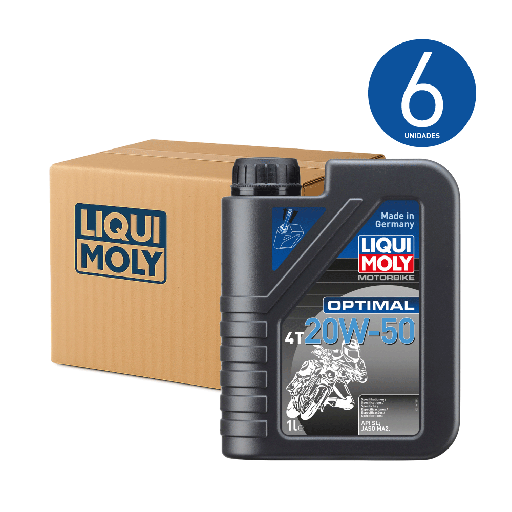 Motorbike Optimal 4T 20W-50 (CAJA), 1 lt